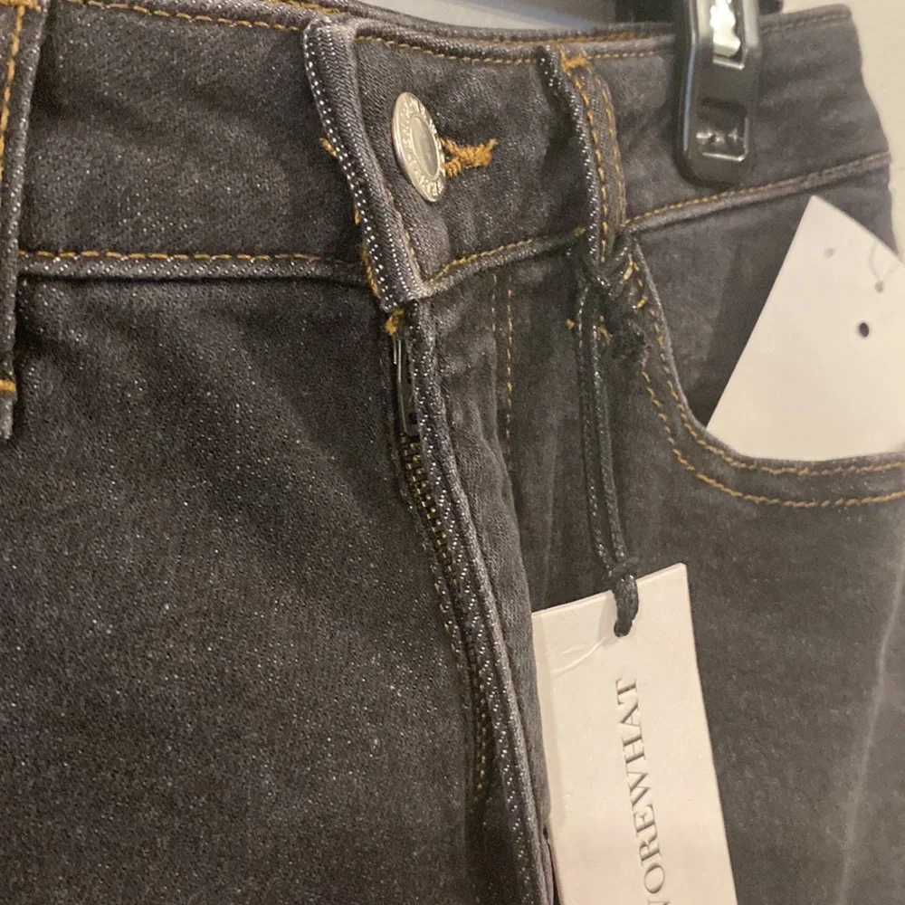 WEWOREWHAT BahBah High Rise Boyfriend Black Jean Shorts Size 25 - Picture 5 of 10